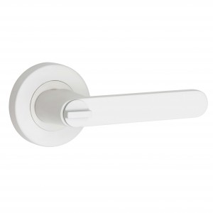 White door handle – passage handle