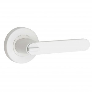 Almeri Privacy Set White White door handle – passage handle White door handle – passage handle