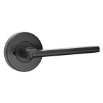 black door handle for bathrooms and toilets