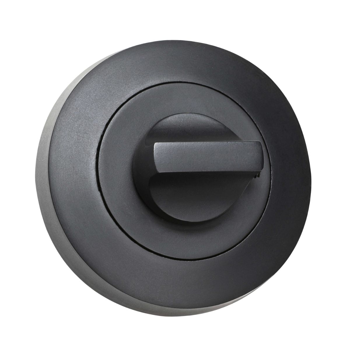 Lemaar 53mm Round Turn Button Escutcheon - Black door hardware