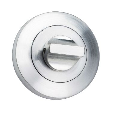 Lemaar 53mm Round Turn Button Escutcheon Satin Stainless Steel door hardware