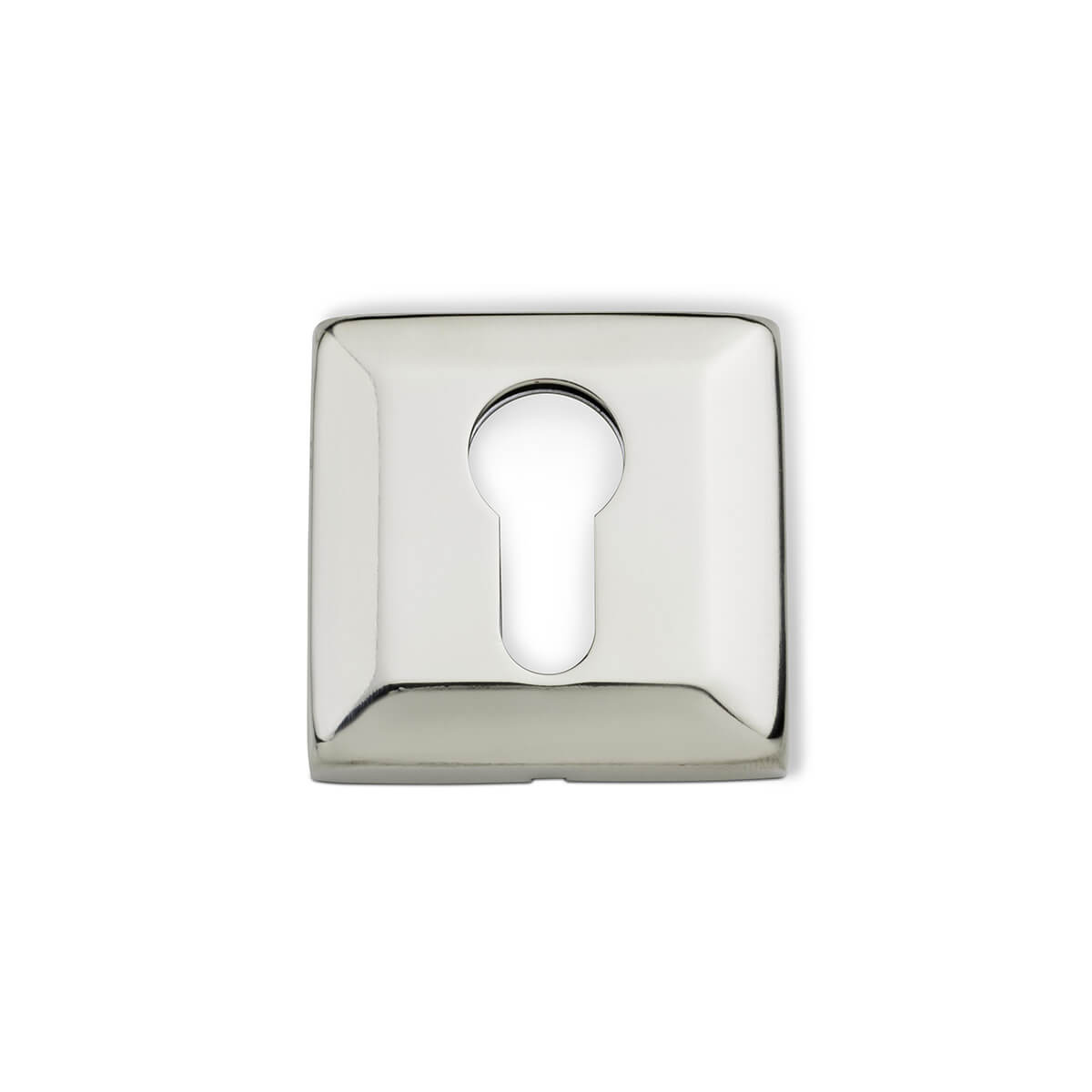 53mm Square Euro Escutcheon - Polished Stainless Steel