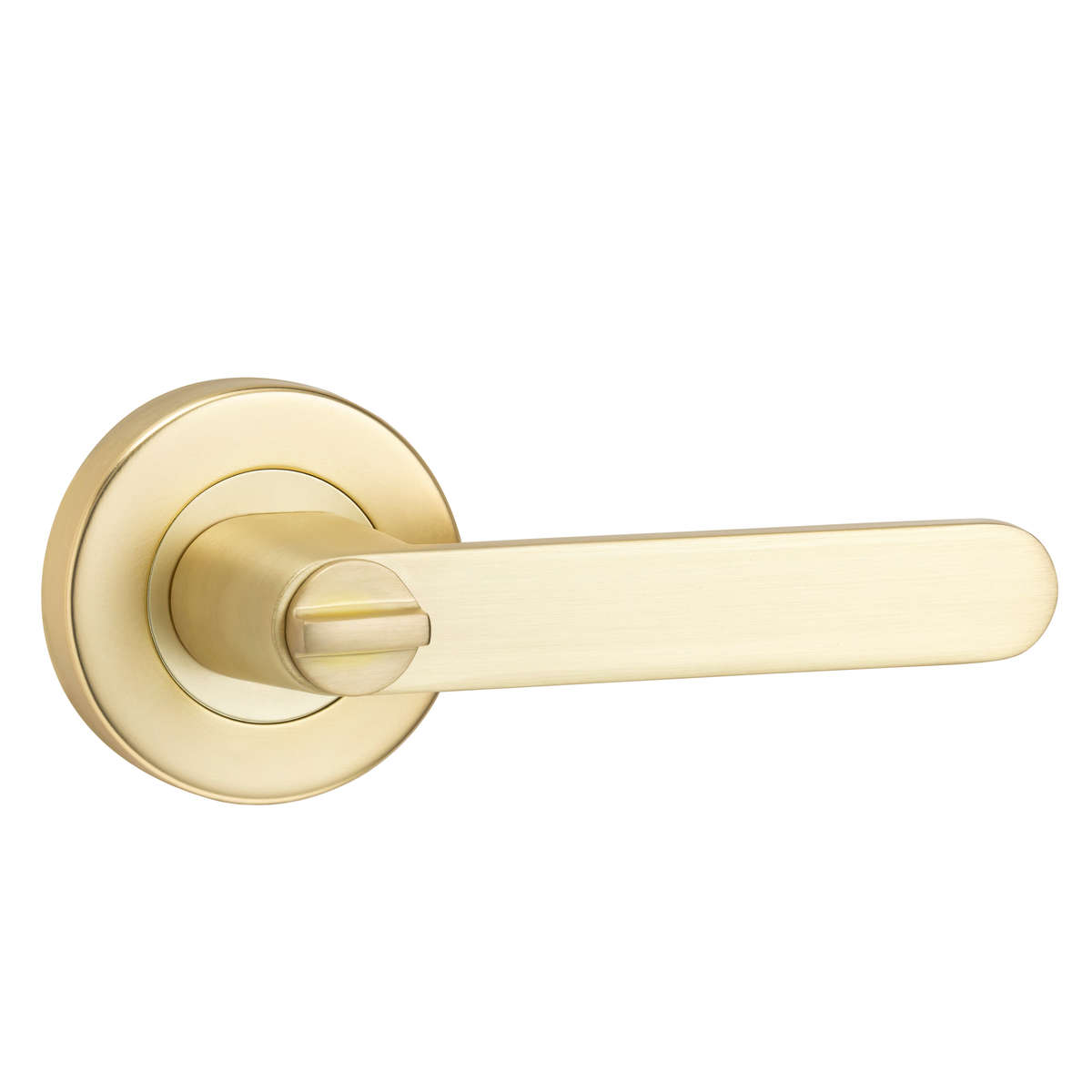 Almeri Privacy Brushed Brass Door Handle
