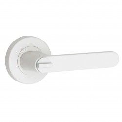 Almeri white privacy door handle