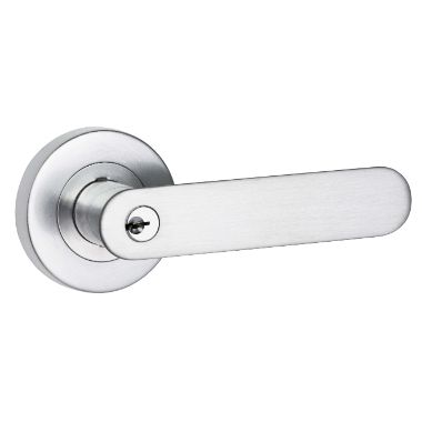 Metz Entrance Satin Chrome Lemaar Door Handle v2
