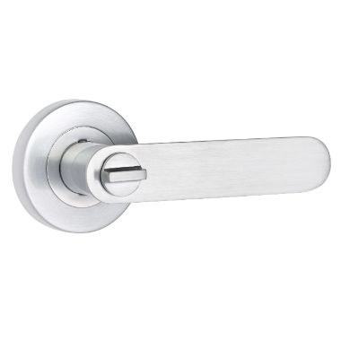 Metz Privacy Satin Chrome Lemaar Door Handle v2
