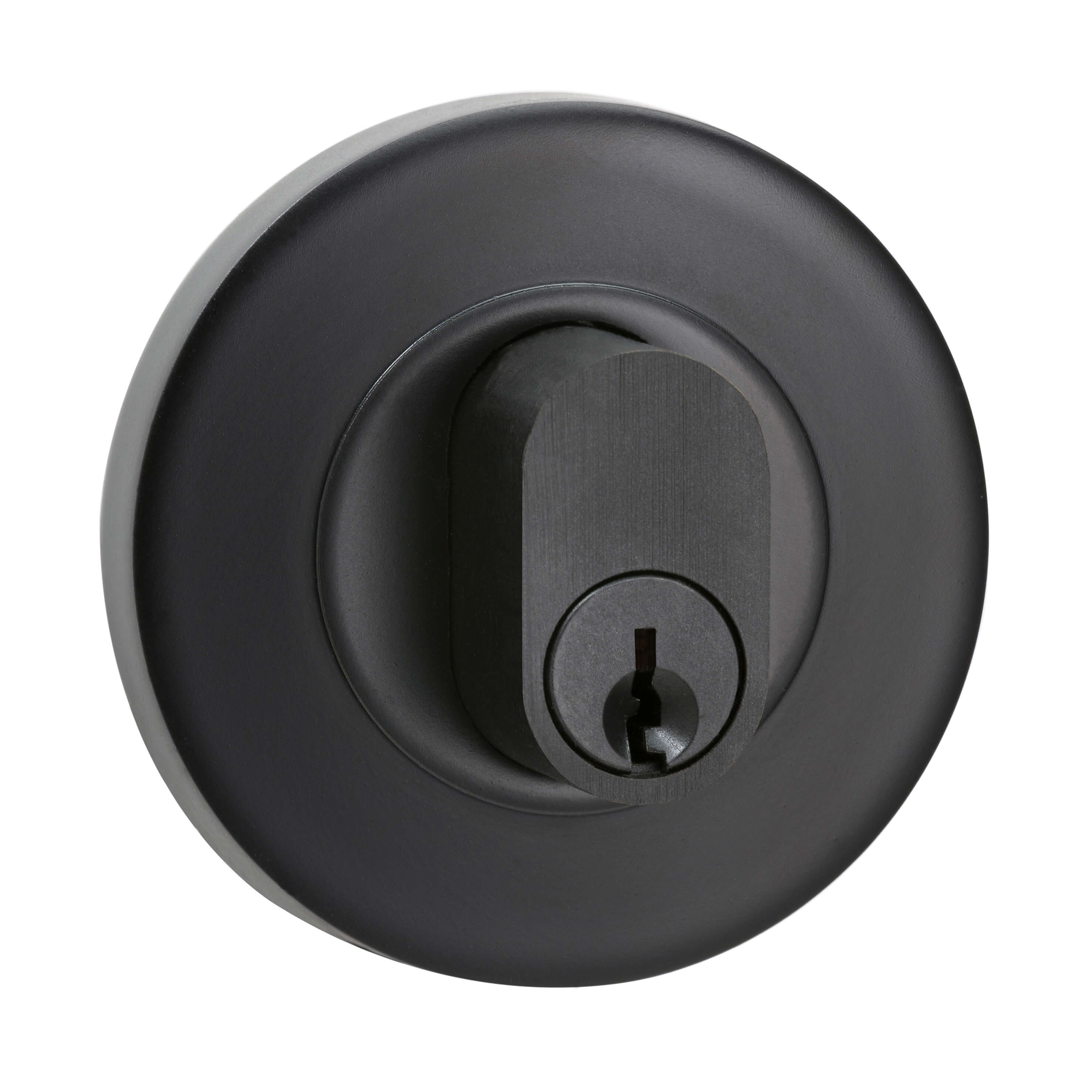 Round Double Cylinder Deadbolt - Black