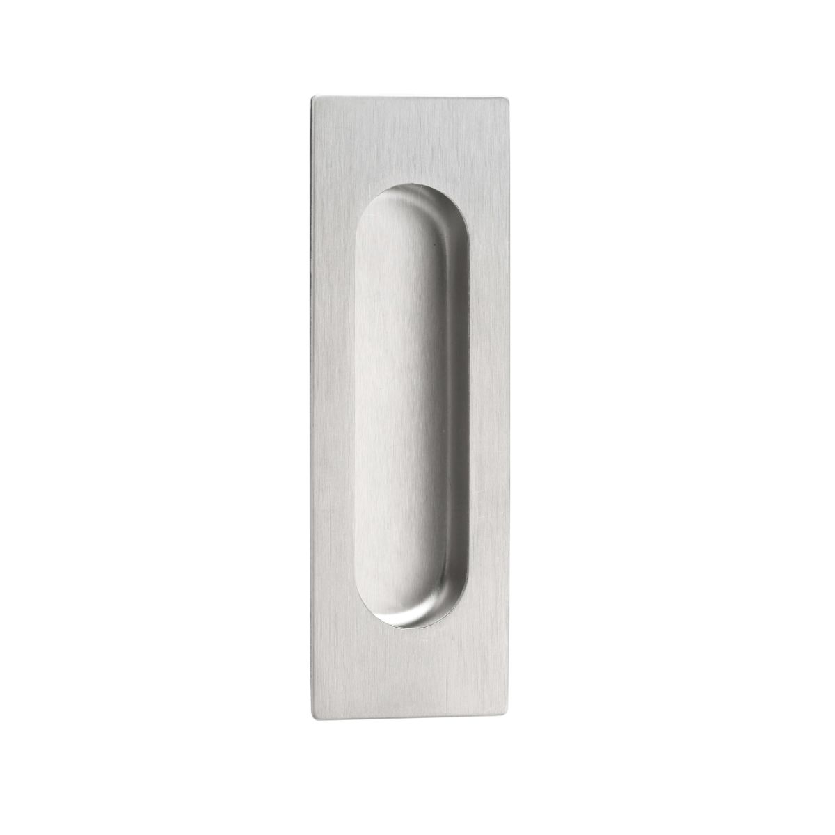 120x40mm Rectangle Oval Flush Pull Satin Stainless