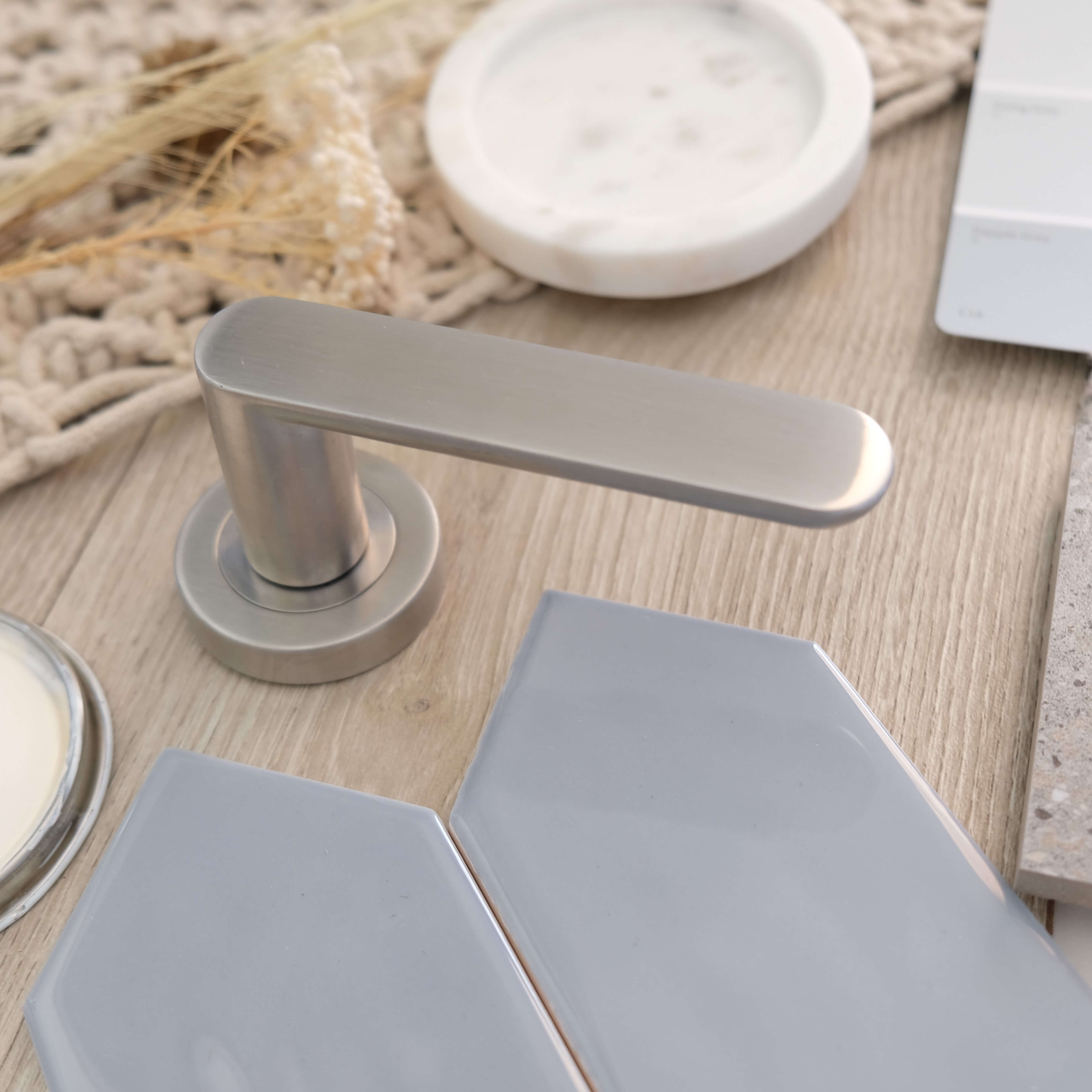 Belize, stainless steel passage door handle door handle interior