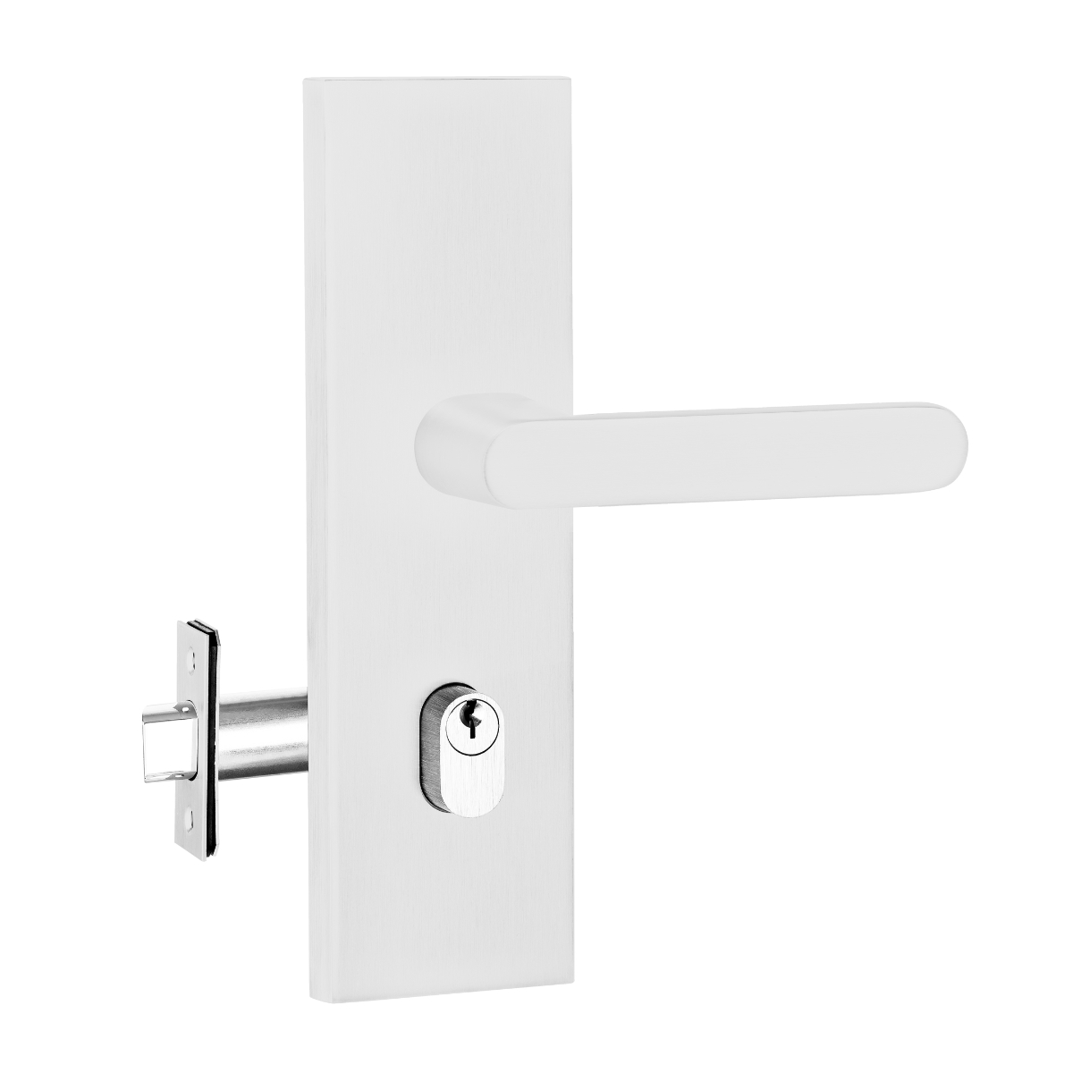 entry pro 3 white front door handle 380