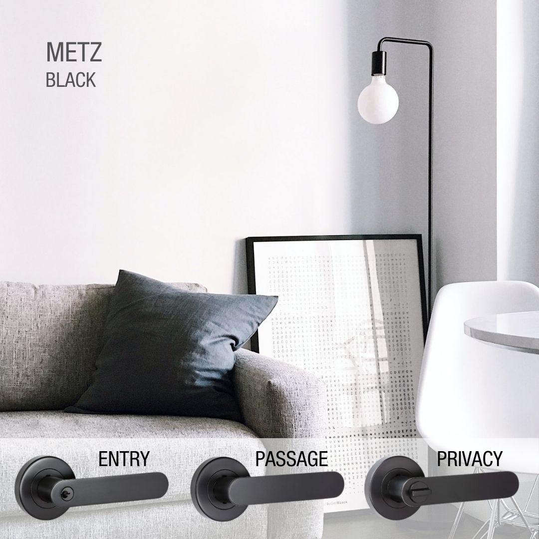 black door handle range metz