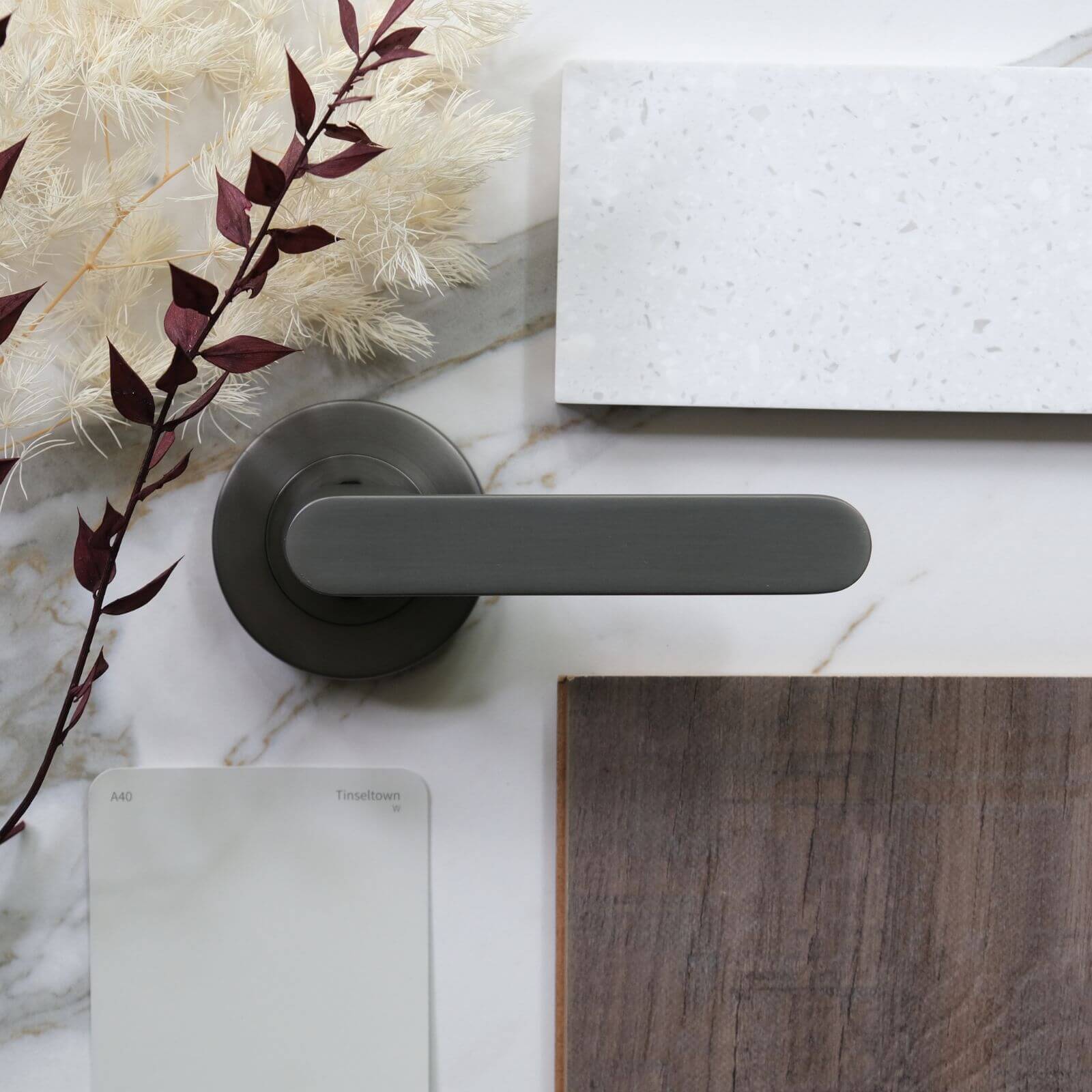 Tinseltown by Taubmans with gun metal grey and Hanwood floorboard gun metal grey 18