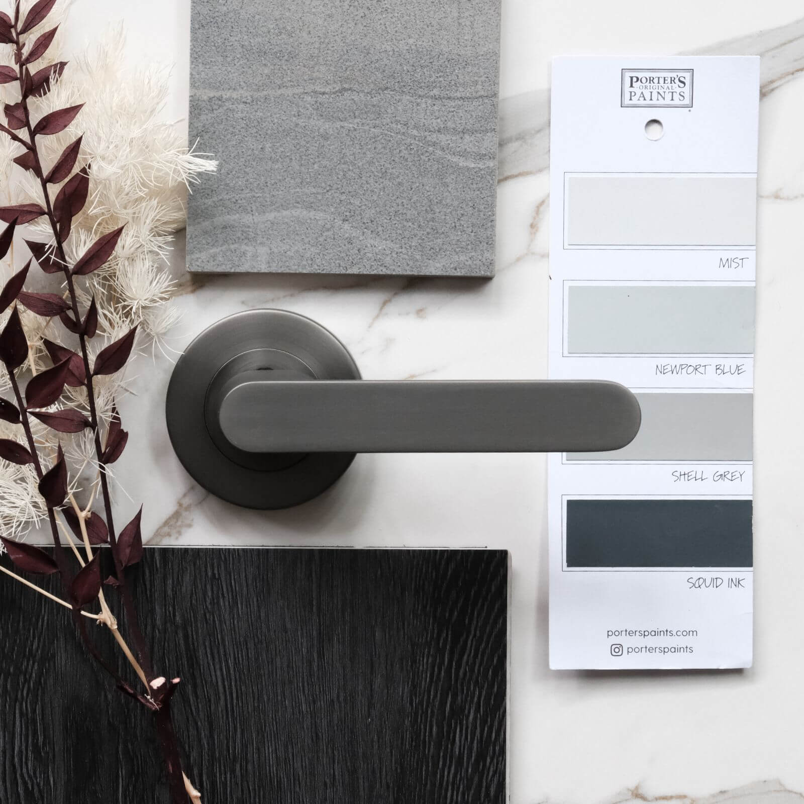 Dark tones with Porters Paints colour card gun metal grey 7 v2