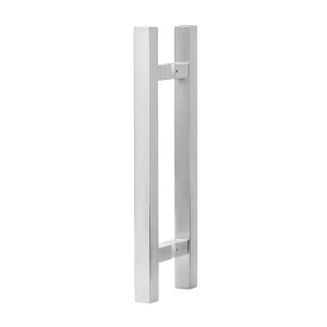 door pull square back to back stainless steel Back to back door pull, stainless steel