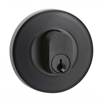 Round Double Cylinder Deadbolt Black
