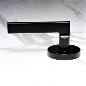 black door handle installation