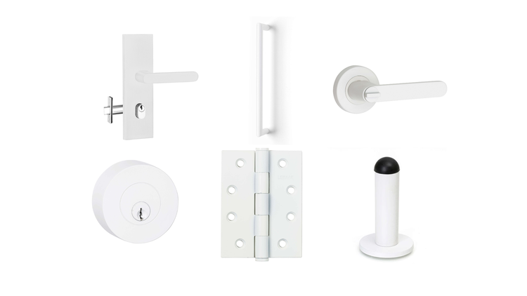 Lemaar White Door Hardware and Door Handles