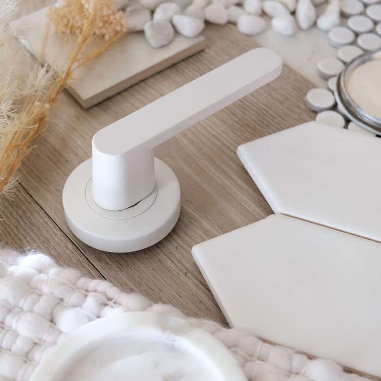 White Passage door Handle