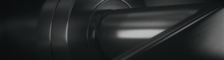 About Us section for Lemaar Door Hardware with company description over a dark, blurred hardware-themed background.