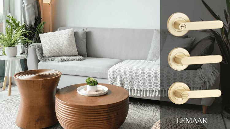 Brushed Brass door hardware